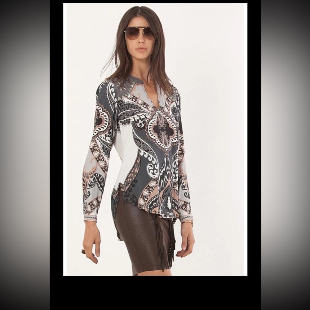 Hale bob Belina Viscose Crepe Top, boho top size small. Great condition!